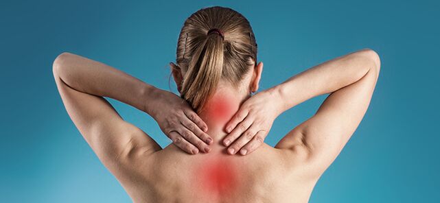 Auto -massagem com osteocondrose cervical