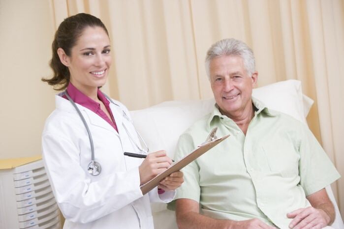 Médico e paciente