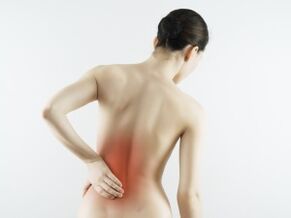 dor lombar devido à osteocondrose